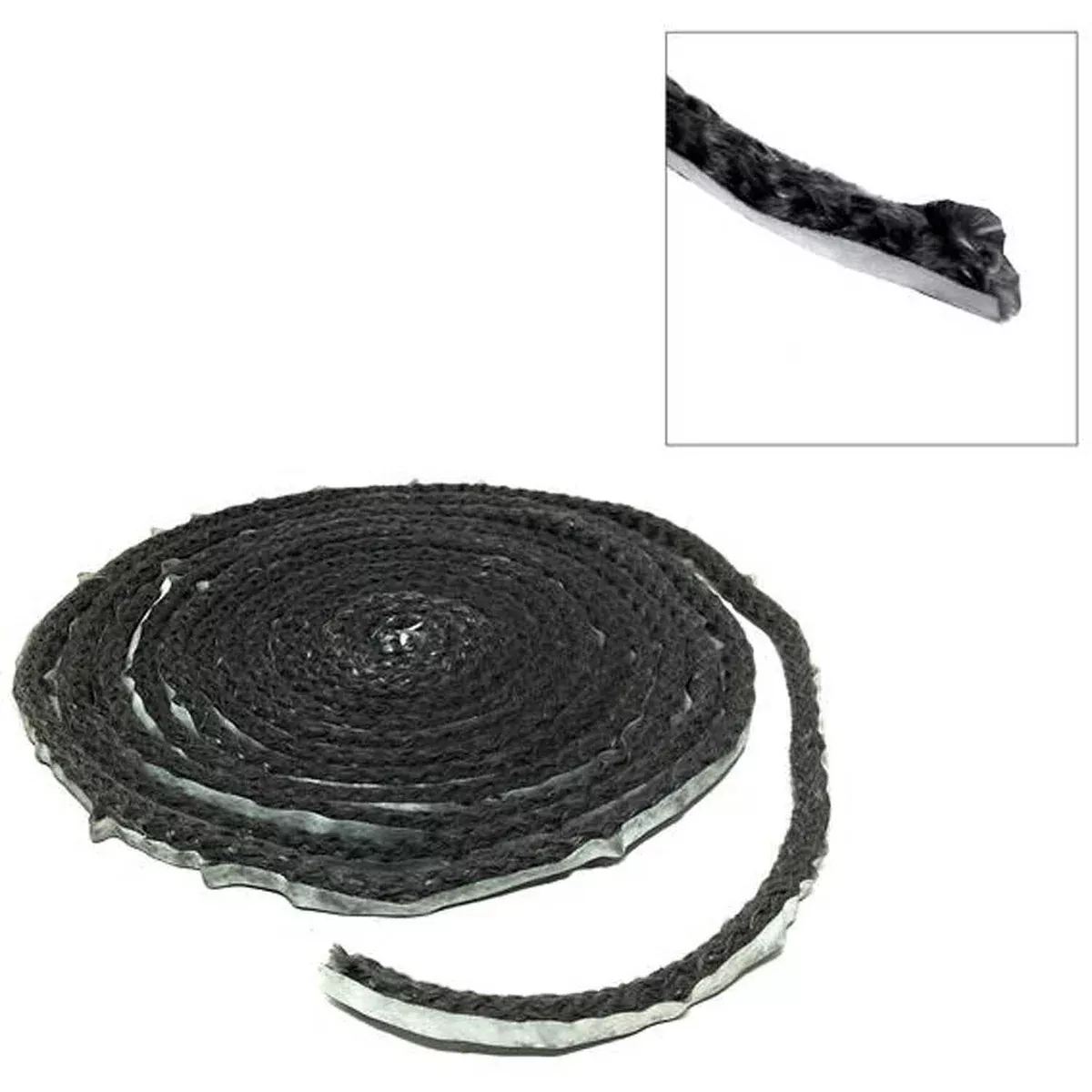 1/4″ Round Black Low Density Self Adhesive Gasket – Sold in 5′ Increments
