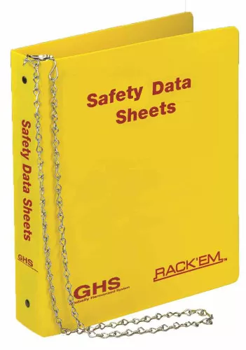 1.5 inch MSDS Binder, English.