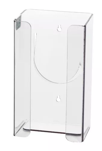1-Box Vertical Plastic Glove Dispenser, CLEAR PLASTIC