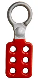 1 inch opening Hasp for Lockout – Tagout. Die-Cast with red coating.