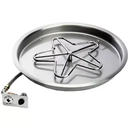 19 Inch Manual Ignition Fire Pit Kit 90,000 BTU