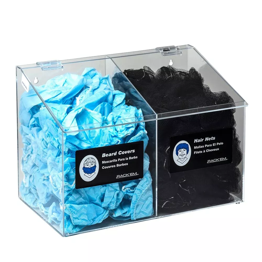 2 Compartment Dispenser – Hair, Shoe and Arm Cover