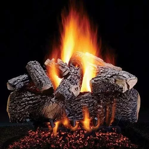 24″ Prestige Highland Oak Logs w/Elec. Variable Ignition Burner – NG
