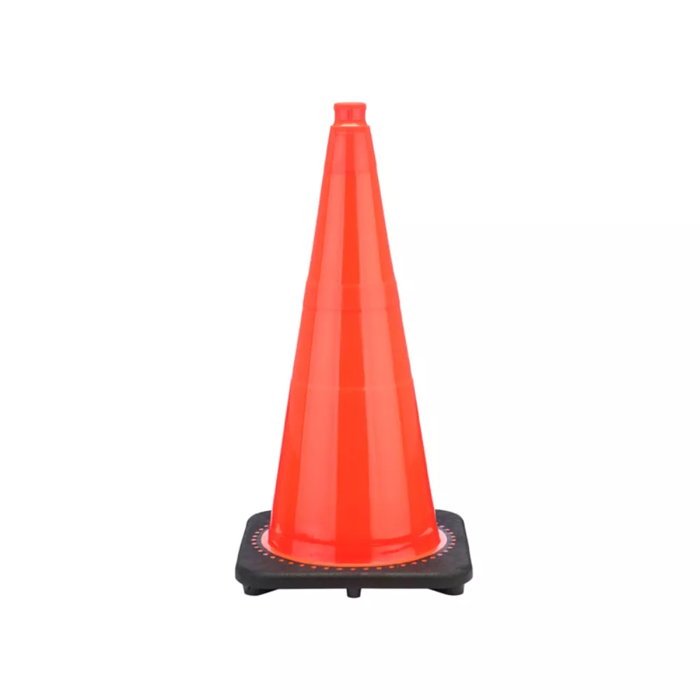 28″ JBC Traffic Safety Cone – Orange – 7 Lbs – No Collars