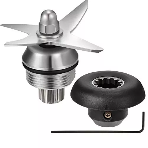 3 Pieces Blender Blade Assembly 6 Blade Wet Dry Ice Blade Assembly With Socket Wrench Drive Socket Kit