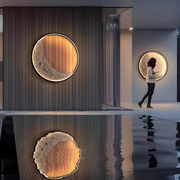 3D Moon Wall Lamp