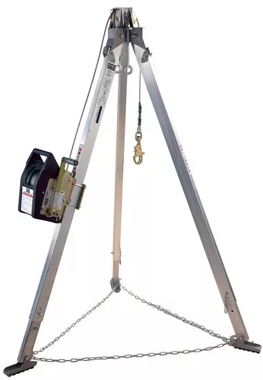 3M DBI-SALA Advanced 7 ft Aluminum Tripod with Salalift II 120 ft Winch - 8300034