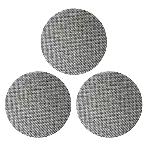 3PCS Professional 51mm Coffee Puck Screen/Espresso Portafilter Lower Shower Screen/Contact Screen/Reusable Filter Screen – 1.7mm Thickness 150um – Stainless Steel