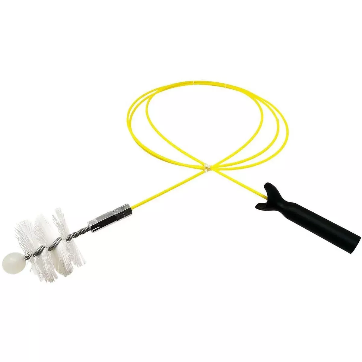 4″ Brush with 10′ Flex Handle, Pellet Stove Vent Pipe Cleaning Kit