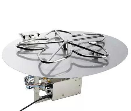 54 Inch Round Gas Fire Pit with Electronic Ignition 400,000 BTU