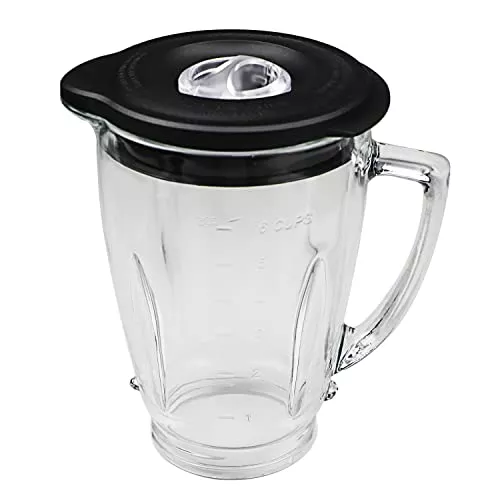 6-Cup Replacement Blender Glass Jar Compatible with Oster Pro 1200,Blender Replacement Parts