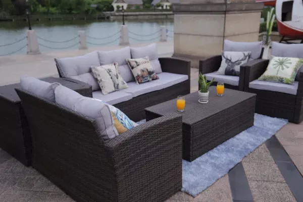 6 Piece Outdoor & Garden Patio Sofa Set by Direct Wicker