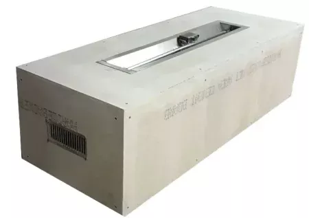 60 Inch Rectangular Pre-Fab Gas Fire Pit W/ Enclosure