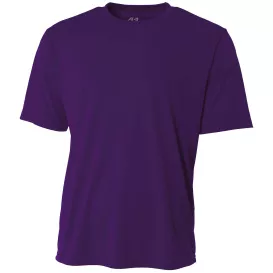 A4 A4NB3142 Youth Cooling Performance Short Sleeve Tee - Purple