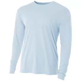 A4 A4NB3165 Youth Cooling Performance Long Sleeve Tee - Pastel Blue