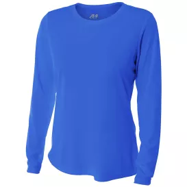 A4 A4NW3002 Women's Cooling Performance Long Sleeve Tee - Royal