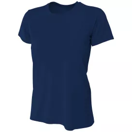 A4 A4NW3201 Women's Cooling Performance Short Sleeve Tee - Navy