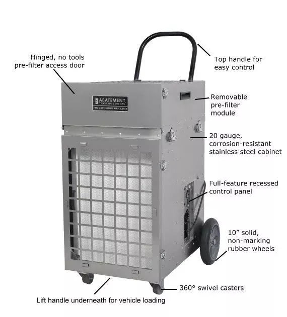 Abatement Technologies HEPA-Aire Portable Air Scrubber (700cfm-2100cfm) PAS2400