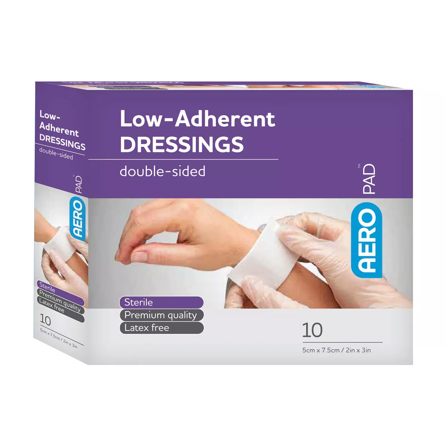 AERO AEROPAD Low Adherent Dressing 2in x 3in 10/box - APD57510SUS
