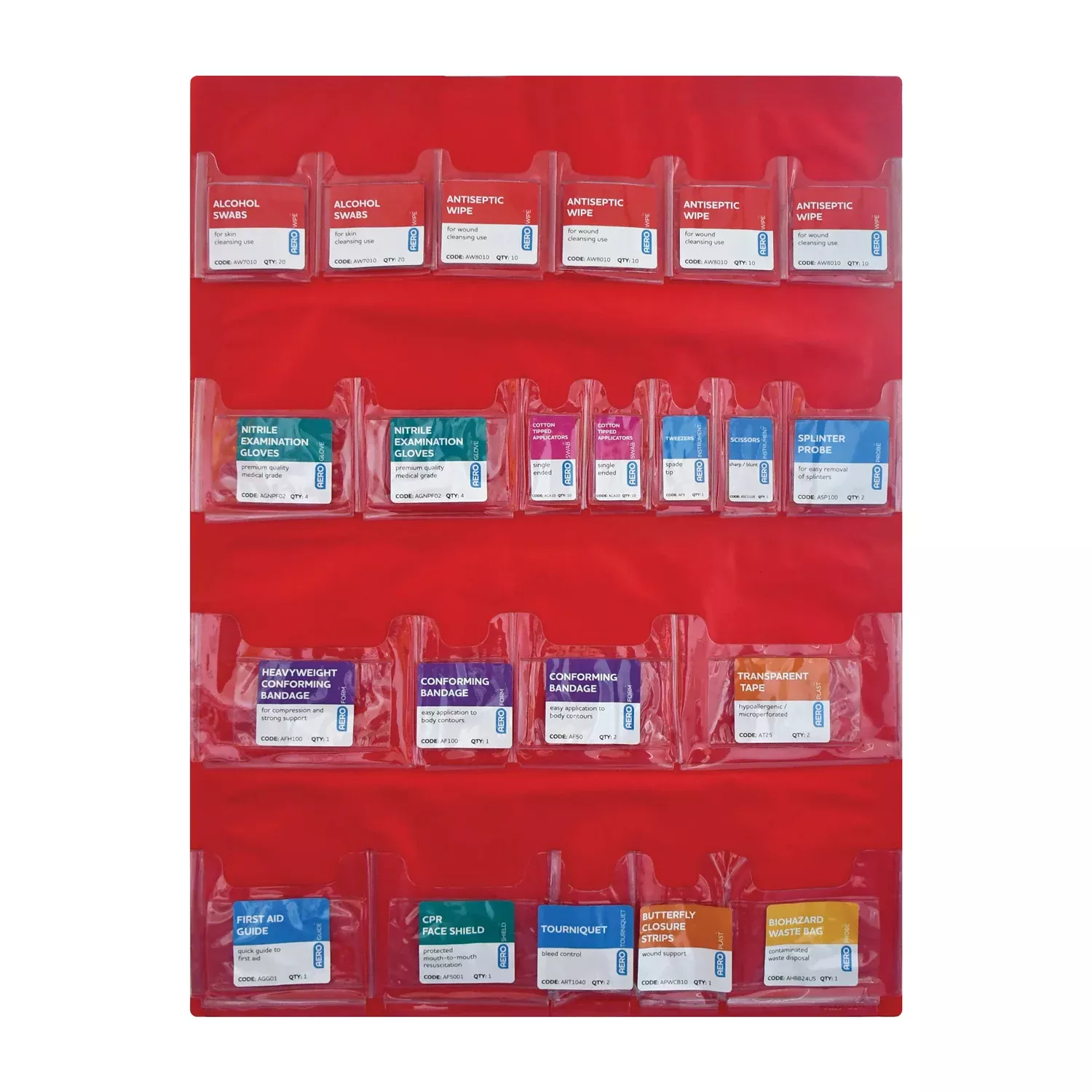 AERO SUREFILL First Aid Cabinet Door Pocket 5 Shelf Empty – AK005