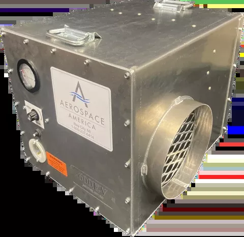 Aerospace America Model 600EV Negative Air Machine - Variable Speed (0-600cfm)