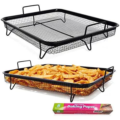Air Fryer Basket for Oven 13″ x 11″ x 3″