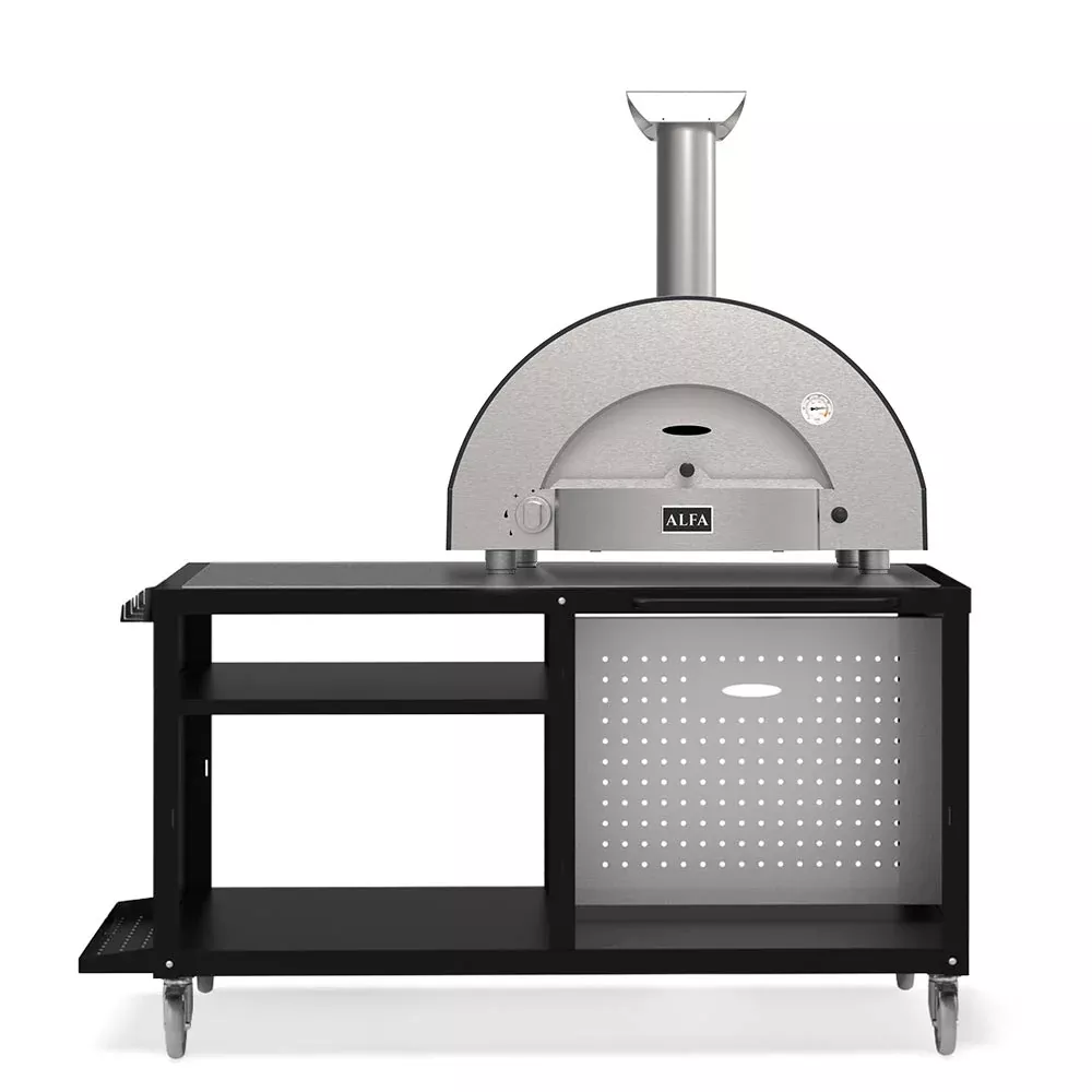 Alfa Classico 2 Pizze Gas Pizza Oven with Cooking Station