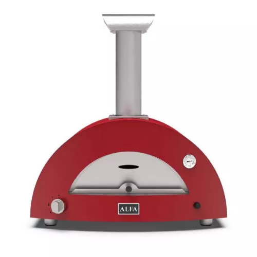 Alfa Wood Pizza Oven – Antique Red Moderno 2 Pizze