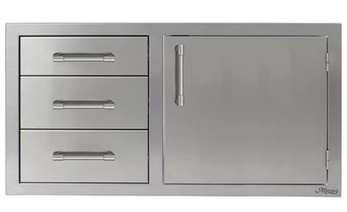 Alfresco: 42″ Three Drawers w/ Door Combo