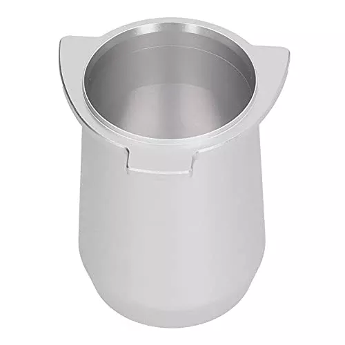 Aluminium Alloy Coffee Dosing Cup Powder Feeder Part Espresso Coffee Dosing Cup Compatible with Breville 8 Coffee Machine Silver