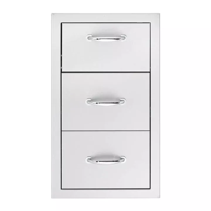 American Made Grills 17 Inch Vertical 2-Drawer & Paper Towel Holder Combo