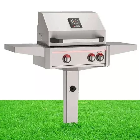 American Outdoor Grill In-Ground With Rotisserie & Lights