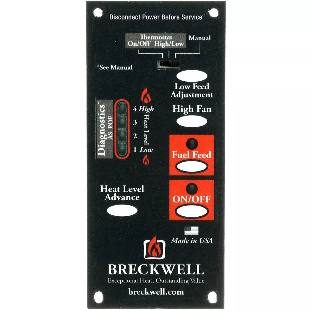 Ashley Pellet Stove Control Board (APC4000 W/ 1 RPM Motor): A-E-101
