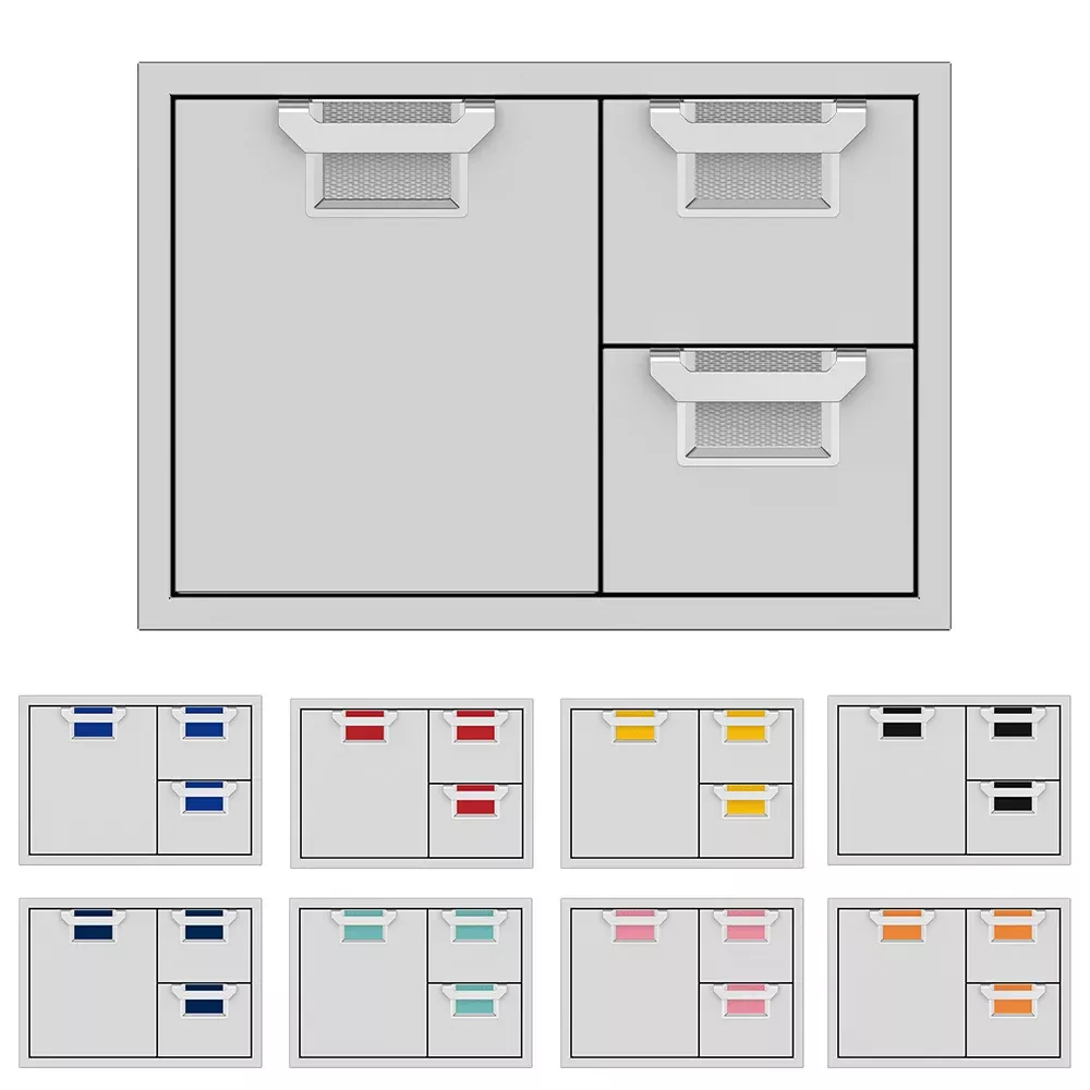 Aspire by Hestan AESDR30 Double Drawer and Storage Door Combo, 30-Inches