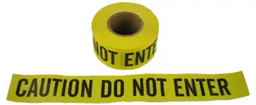 Barrier Tape Caution Do Not Enter Yellow 3 inch x 1000 feet