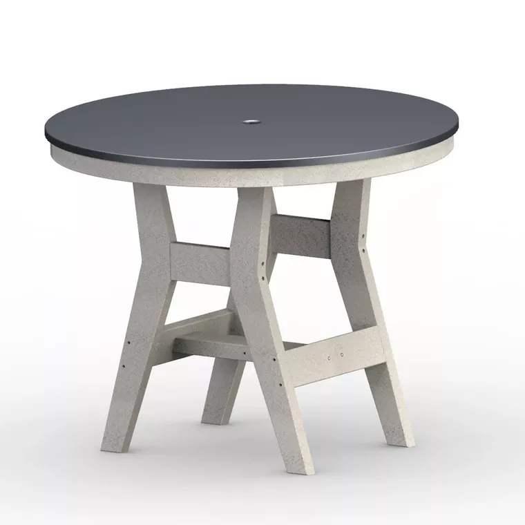 Berlin Gardens Harbor Bar Tables Hammered Top 38" Round Bar Table - HHFT0038B