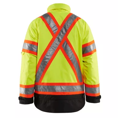 Blaklader Class 3 Hi Vis Two-Tone X-Back Yellow Black Bottom Winter Jacket 492819773399