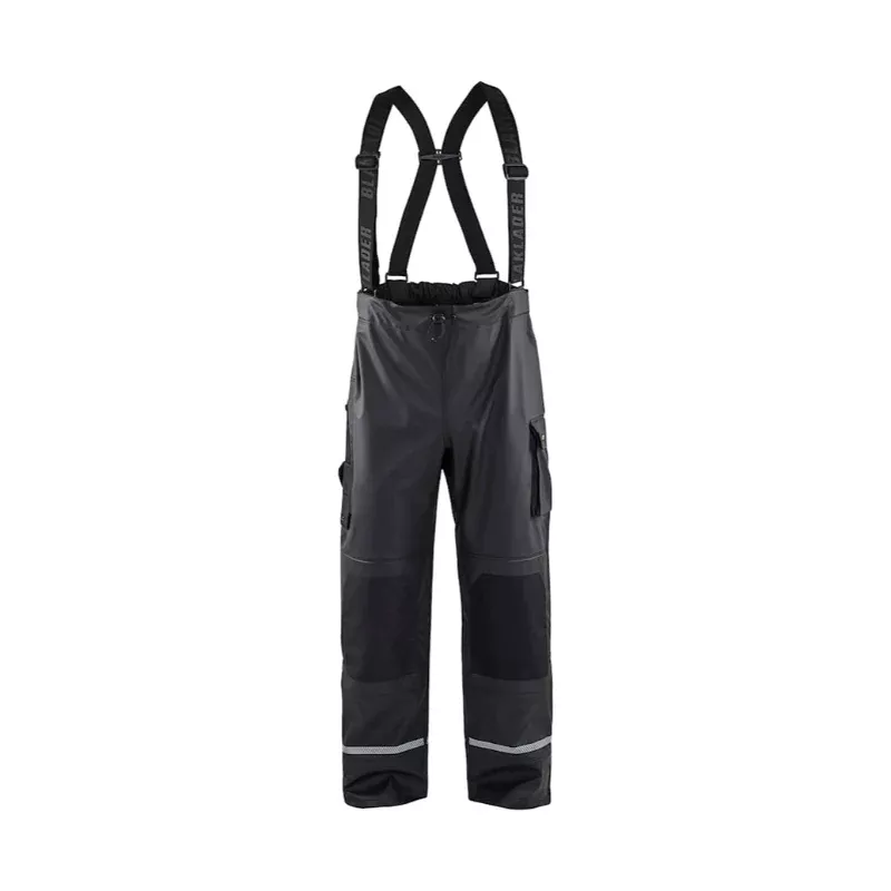 Blaklader Workwear Rain Pants with Reflective Details – Black – 1387