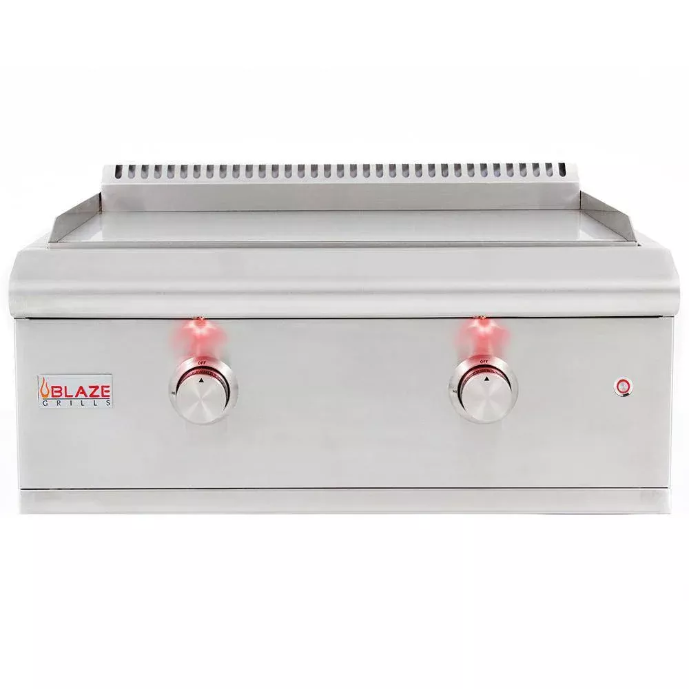 Blaze 30″ Premium LTE Built-in Griddle w/ Lights BLZ-GRIDDLE-LTE