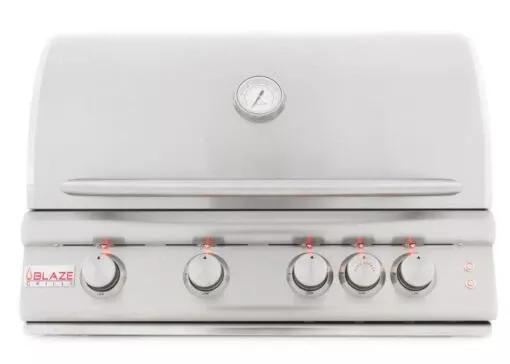 Blaze 32″ 4 Burner Built-in Grill, Rear Burner And Lighting System – BLZ-4LTE2