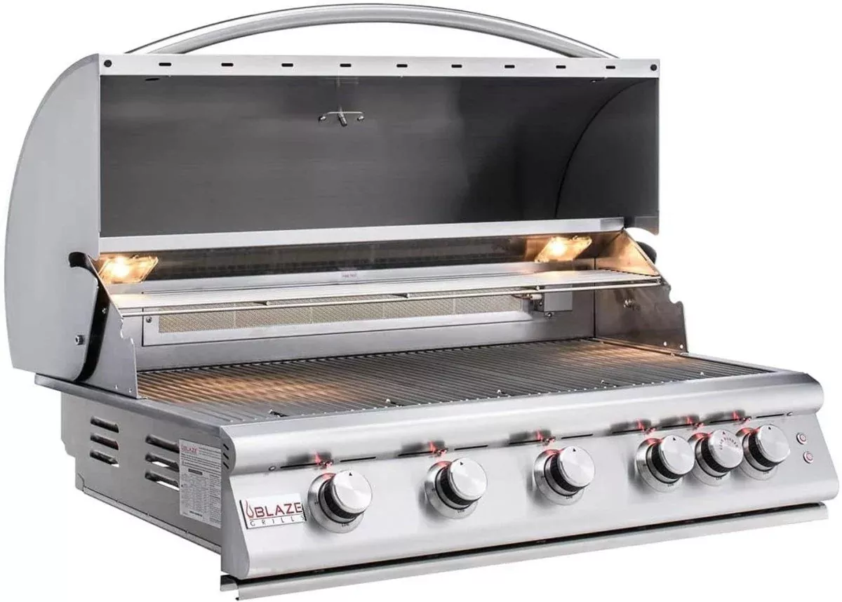 Blaze 40″ 5-Burner Premium LTE Grill with Lights BLZ-5LTE2 | Natural Gas or Propane