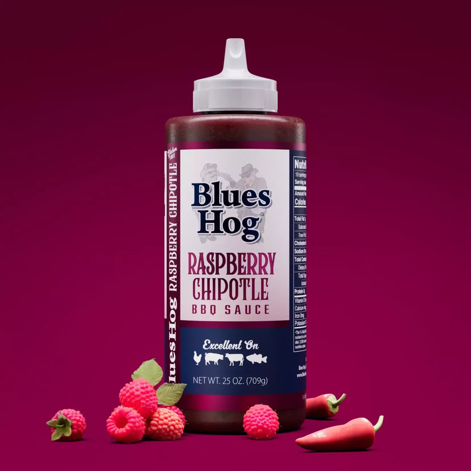 Blues Hog Raspberry Chipotle Barbecue Sauce 25oz