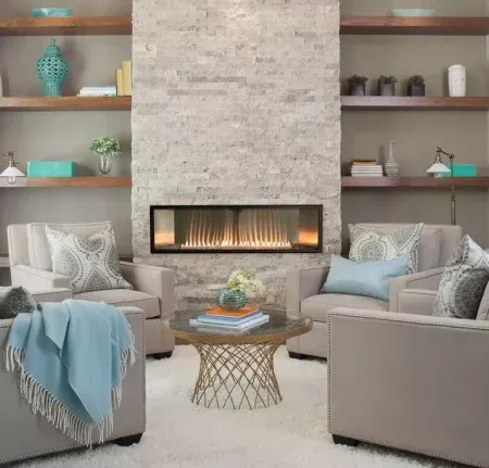 Boulevard 48 Inch Vent Free Linear Fireplace