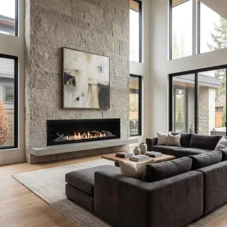 Boulevard 72 Inch Vent Free Linear Fireplace
