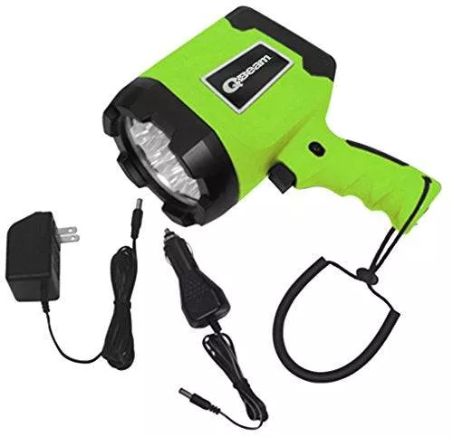 Brinkmann 800-2701-1 Flashlight, Q-Beam LED AC & DC Rechargeable Spotlight – 190 Lumens