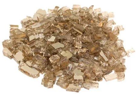 Bronze Reflective Fire Glass