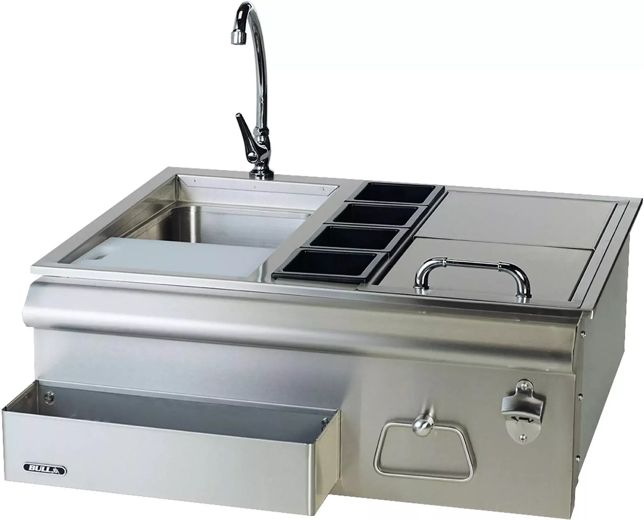 Bull Grills: Stainless Steel 30″ Bar Center w/sink