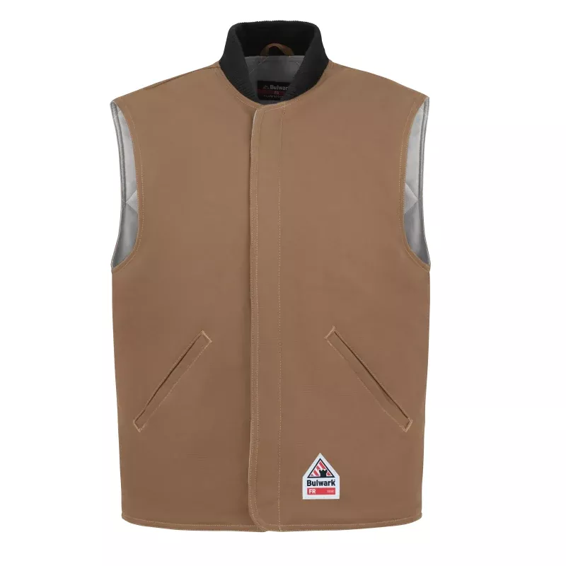 Bulwark Brown Duck Vest Jacket Liner CAT 4 – LLS8BD
