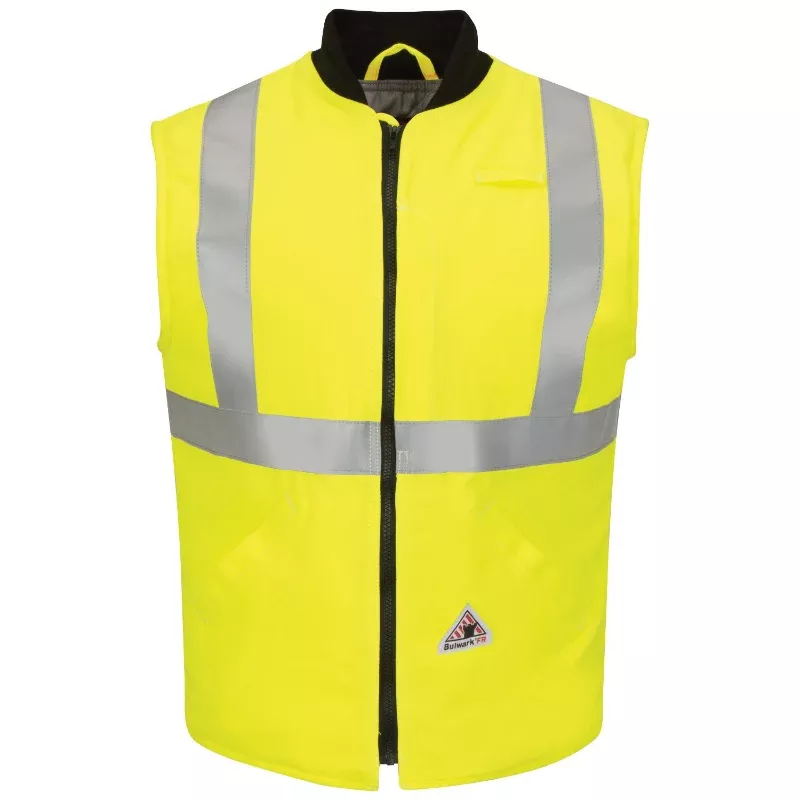 Bulwark Men's FR Hi-Visibility Insulated Vest - Class 2 Type R - VMS4
