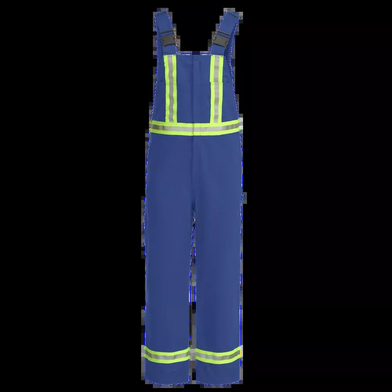 Bulwark Men’s Unlined Hi Vis FR Bib Overall with Reflective Trim CAT 2 – BLFC